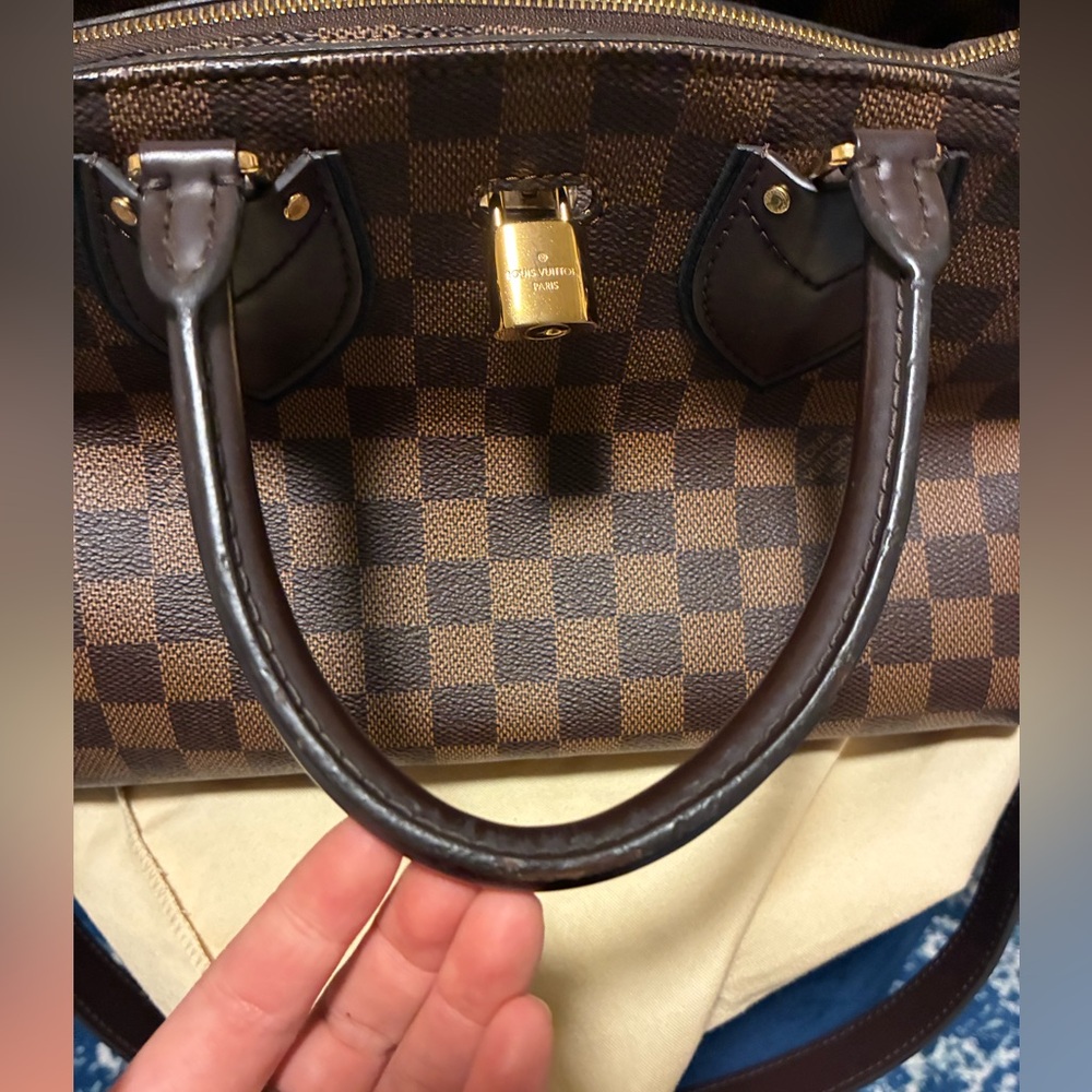 Louis Vuitton Damier Ebene Normandy hand bag with strap and dust bag - Picture 14 of 16